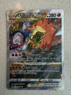 Pokemon TCG Charizard VSTAR Full Art Holo Promo SWSH262 English 2022 NM-M - Image 1