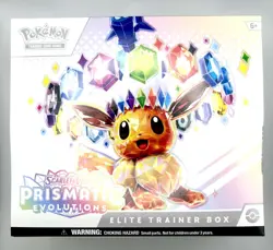 Pokemon Scarlet & Violet Prismatic Evolutions Elite Trainer Box ETB Sealed Eevee - Image 1