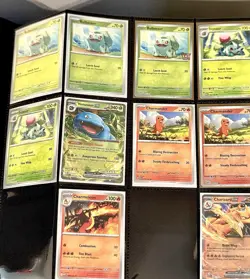 Pokemon 151 Near Complete Master Set Binder Collection 361 Cards 9 Promos - Image 1