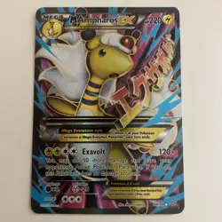Pokemon TCG Mega M Ampharos EX 88/98 XY Ancient Origins Full Art LP-NM - Image 1