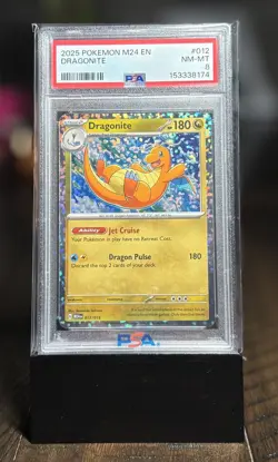 Dragonite 2025 Pokemon M24 EN-McDonalds Collection Promo #012 PSA 8 - Image 1