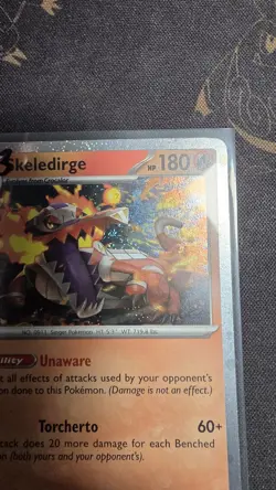 Pokemon - Skeledirge 031/191 Black Star Promo Cosmos Holo LP SWIRL - Image 4