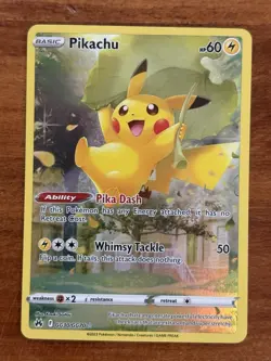 Pokemon Pikachu Crown Zenith Full Art #GG30 - Image 1