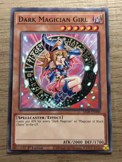 Yu-Gi-Oh! Dark Magician Girl LED6-EN000 1st Ed Ultra Rare Effect EN - Image 1