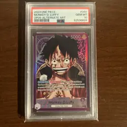 One Piece PSA 10 Monkey D. Luffy #OP05-060 Alternate Art 2023 English (OP05) - Image 1