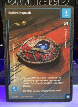 Seafire Eyepatch Mythic Wonders Of The First Call Of The Stones Legendary Item - Image 1