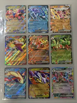 Pokemon TCG Modern EX Holo Rare Binder Page Lot of 9 Cards NM - Image 1