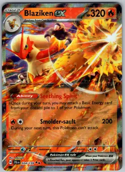 Blaziken EX 024/159SV09: Journey Together Holo Pokemon Card - Image 1