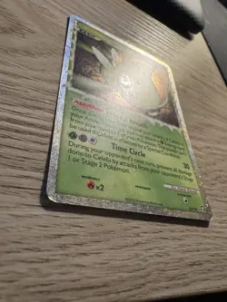 Celebi Prime 92/102 Holo Ultra Rare Pokemon TCG Card HGSS Triumphant LP - Image 2