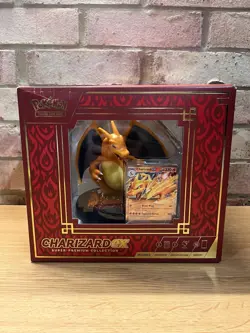 Pokemon TCG Charizard ex Super-Premium Collection Figure & 3 Promos Cards- READ - Image 1