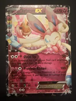 Sylveon EX RC21/RC32 Full Art Radiant Collection NM Pokemon Card - Image 1