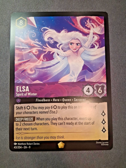 Oversized Jumbo Lorcana ''Elsa - Spirit of Winter '' Promo Card (23'' x 17'') - Image 1
