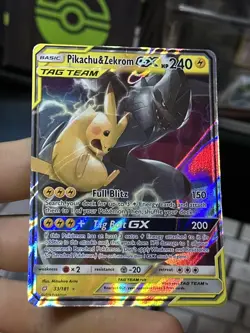 #7 Pikachu & Zekrom GX Team Up 2019 Tag Team Pokemon Card TCG - Image 4
