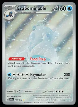 Crabominable 149/142 Holo Illustration Rare Stellar Crown Pokemon Card - Image 1