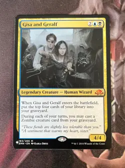 MtG Custom Commander / EDH Blue Black Zombies - Gisa and Geralf - Bracket 2 - Image 1