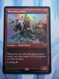 MTG Marauding Mako FOIL (Showcase) **NM** Aetherdrift (DFT) - Image 1