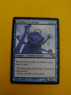 Vedalken Archmage. rare Wizard MTG Card. Mirrodin. - Image 1