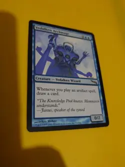 Vedalken Archmage. rare Wizard MTG Card. Mirrodin. - Image 5
