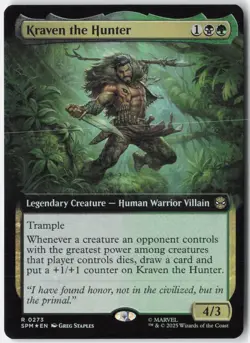 Kraven the Hunter (Extended Art) 273 Marvel's Spider-Man MTG Foil NM - Image 1