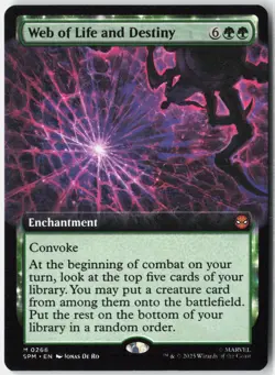 Web of Life and Destiny (Extended Art) 268 Marvel's Spider-Man MTG NM - Image 1
