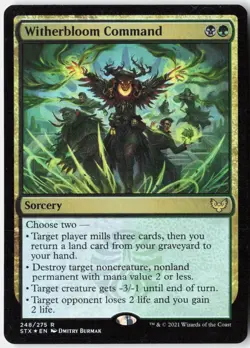 Witherbloom Command Foil R Strixhaven: School of Mages 248 NM - Image 1