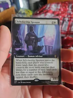MTG - Scholarship Sponsor - extended art - C21 349 - near mint - rare - Image 1