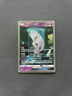 Pokemon Mewtwo GX Shining Legends Card 78/73 Full Art Shiny Holo Secret Rare - Image 1