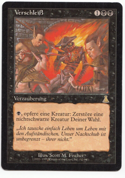 2X Attrition German MTG MISPRINT. Same card but 2 different names - Image 4
