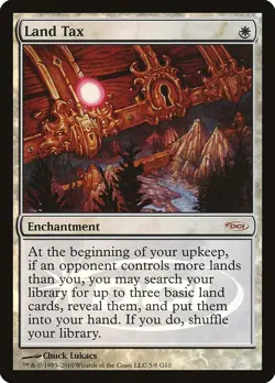 1x *FOIL* Land Tax LP DCI Judge Promo Mythic, English - Image 1