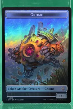 MTG Gnome Gnome Soldier Double-sided Token FOIL 0016/0003 LCI NM/M - Image 2