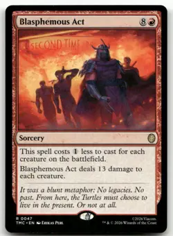 Blasphemous Act #47 (NM) Commander: Teenage Mutant Ninja Turtles TMC Magic MTG - Image 1