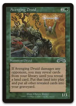 Avenging Druid #105 (NM) Exodus EXO Magic MTG - Image 1