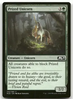 Prized Unicorn #342 (NM) Core Set 2020 M20 Magic MTG - Image 1