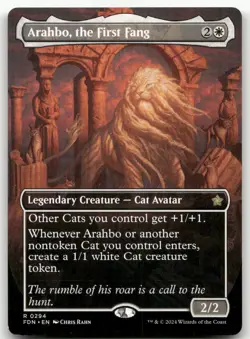Arahbo, the First Fang (Borderless) #294 (NM) Foundations FDN Magic MTG - Image 1