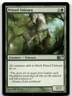 Prized Unicorn #193 (NM) Magic 2011 M11 Magic MTG - Image 1
