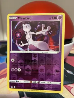 Mewtwo 059/159 Reverse Holo: Crown Zenith Pokemon TCG - Image 1