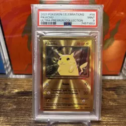 Pikachu PSA 9 - Gold Metal Celebrations UPC Promo - Pokemon - Image 1