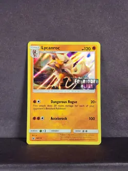 Lycanroc (Prerelease) SM118 Sm Holo Forbidden Light Promo LP TCG Pokemon - Image 2