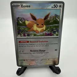 Eevee (Master Ball Pattern) 074/131 Holo Prismatic Evolutions Pokemon English NM - Image 1