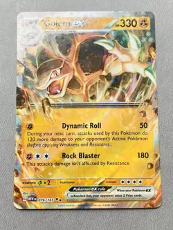Golem ex 076/165 Double Rare 151 Pokemon Near Mint - Image 1