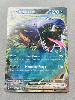 Arbok ex - 024/165 151 Double Rare Pokemon - NM - Image 1