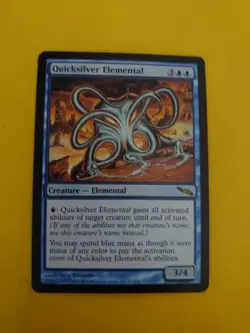 Quicksilver Elemental rare MTG Card. Mirrodin. - Image 1