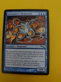 Quicksilver Elemental rare MTG Card. Mirrodin. - Image 2