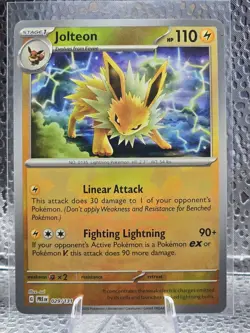 Pokemon TCG Jolteon EX Prismatic Evolutions 029/131 Master Ball Pattern - Image 1