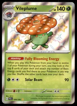 Vileplume 094/091 Shiny Rare Paldean Fates Pokemon Near Mint - Image 1