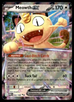 Meowth ex 062/088 Double Rare Perfect Order Pokemon Near Mint - Image 1