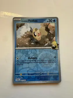 Cynthia's Feebas 052/182 Reverse Holo Destined Rivals Pokemon Near Mint - Image 1