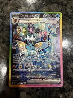 Vaporeon ex 149/131 SIR Special Illustration Rare Prismatic Evolutions English - Image 1