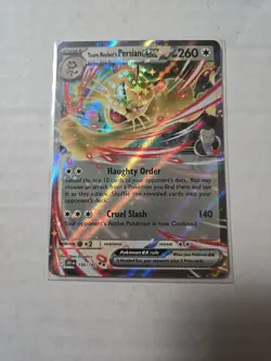Pokemon TCG Team Rocket's Persian ex 150/182 Sv10: Destined Rivals Holo - Image 1