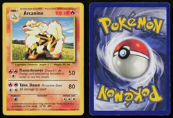 ARCANINE 23/102 UNCOMMON BASE SET UNLIMITED POKEMON HP - Image 3